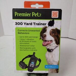 Premier Pet 300 Yard Trainer 8lb+ 6 Months+ Behavior Correct GDT00 New Sealed